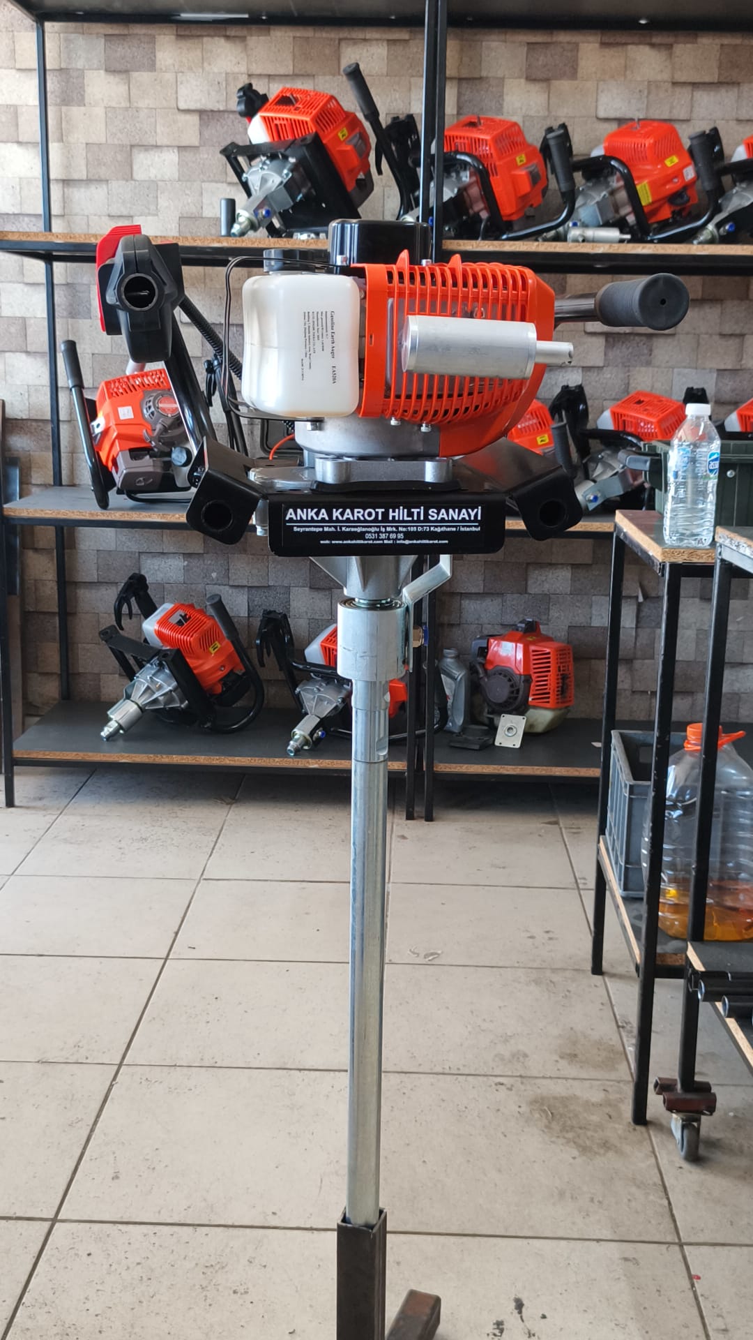 3.5 Kısa Redüktörlü Benzinli Sondaj Makinesi